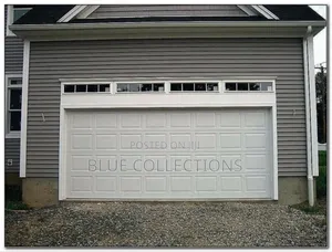 12×8automated Fanlight Garage Door With Fanlight