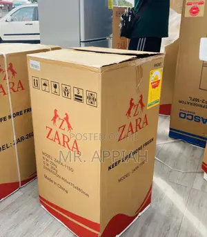 Single Door Zara 1-11s Table Top Electric Fridge(Gray).