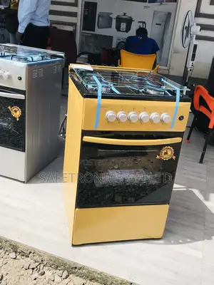 Sealed 50by50 Oven With Grill 4 Gas Volcano (Gold) 