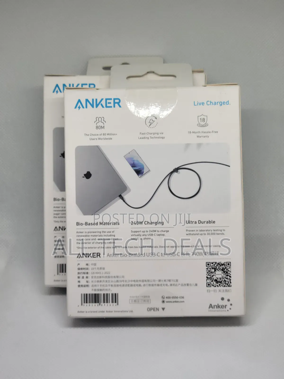 Anker 240w Usb C to Usb C Cable(6ft)