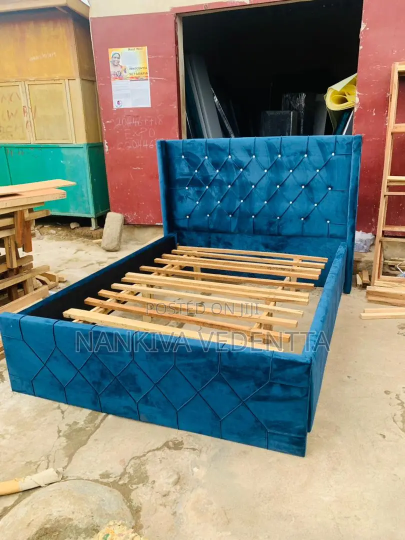 Fabric Double Bed Frame