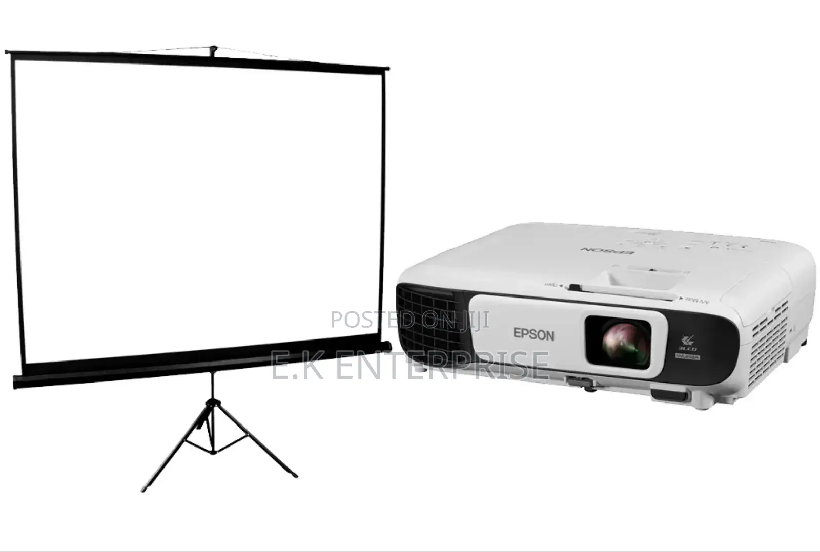 Very Bright Epson Projectors With Screen for Rental