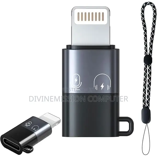 Type C to Lightning (iPhone) Converter for Lapel Mic