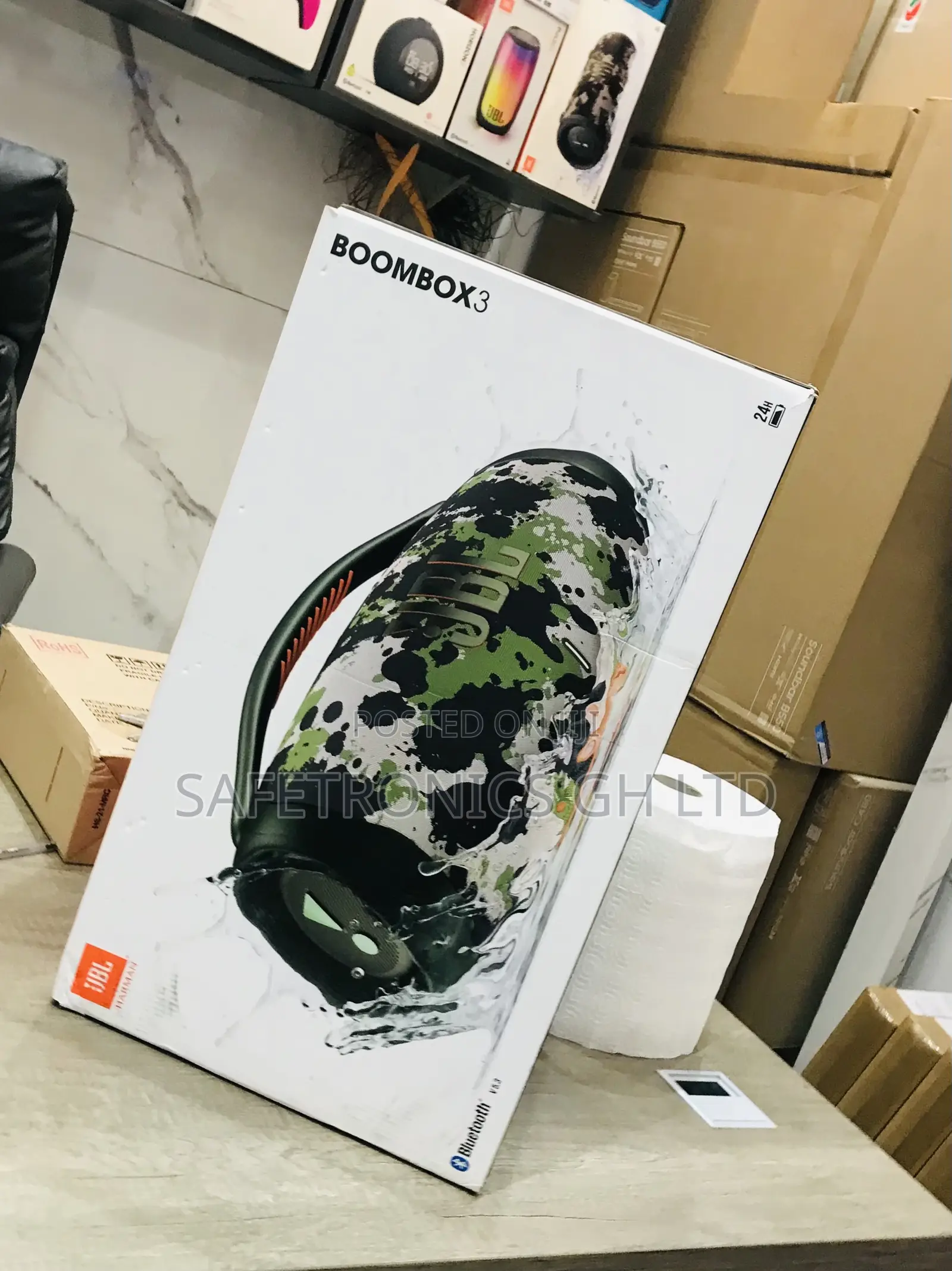Sealed JBL Boombox 3 Electric Wireless Bluetooth