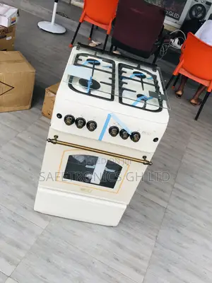 Auto Ingition 4 Gas (White) Ricci 50by50 Oven/Grill 