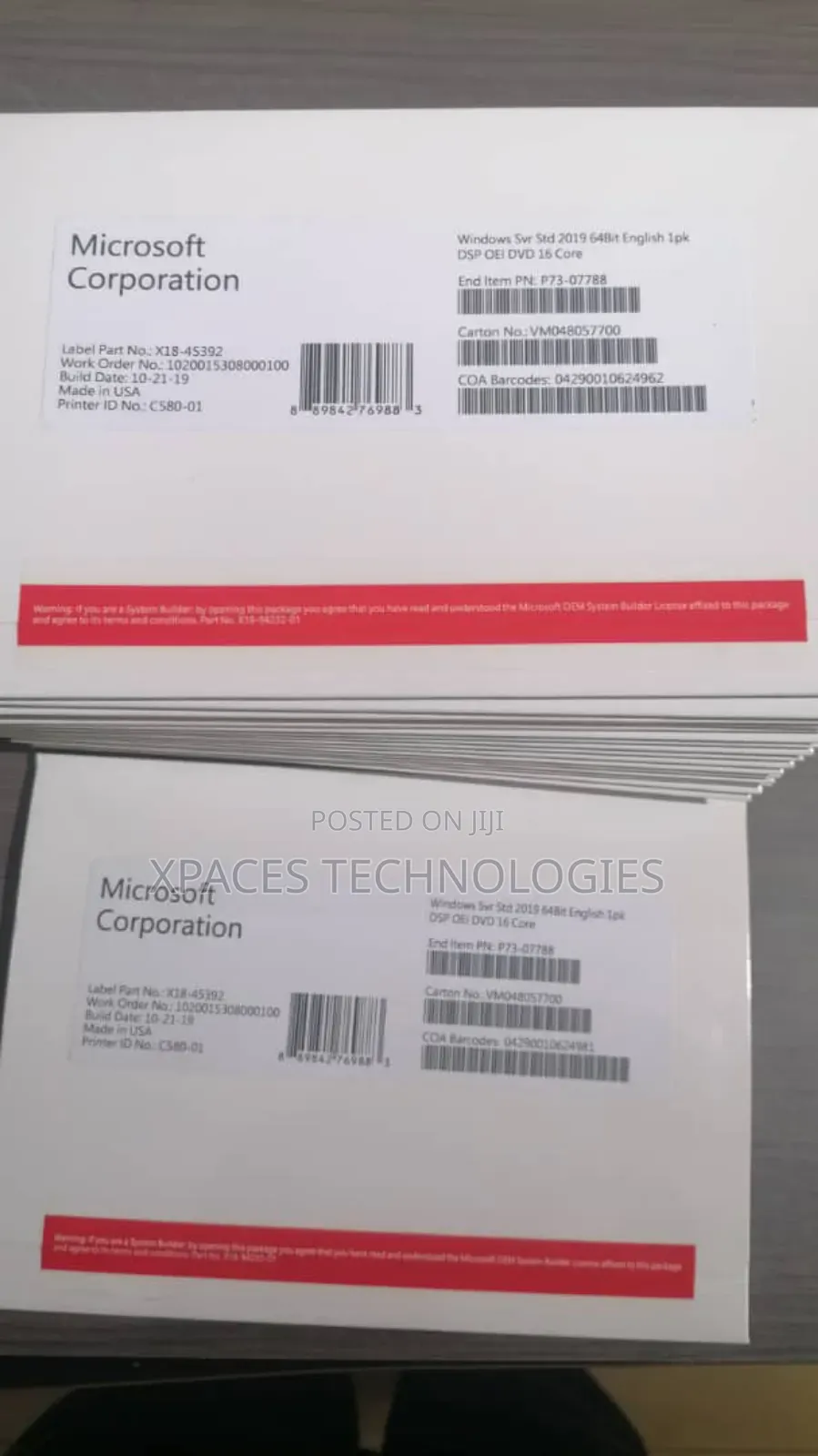 Windows Server 2019 64bit English 1pk DSP OEI DVD 16 Core