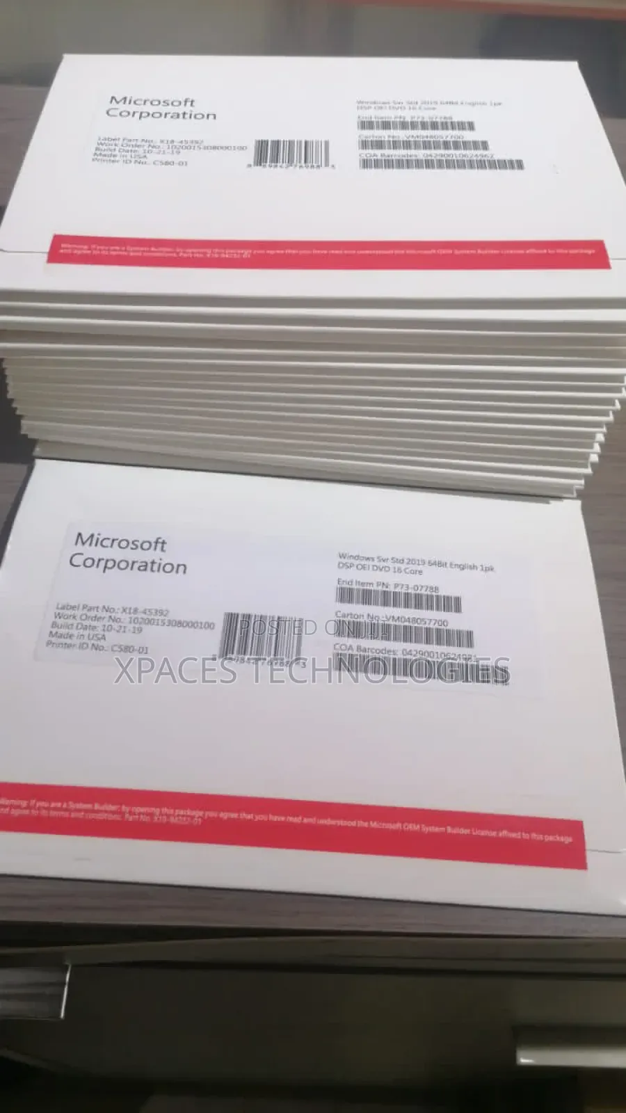 Windows Server 2019 64bit English 1pk DSP OEI DVD 16 Core