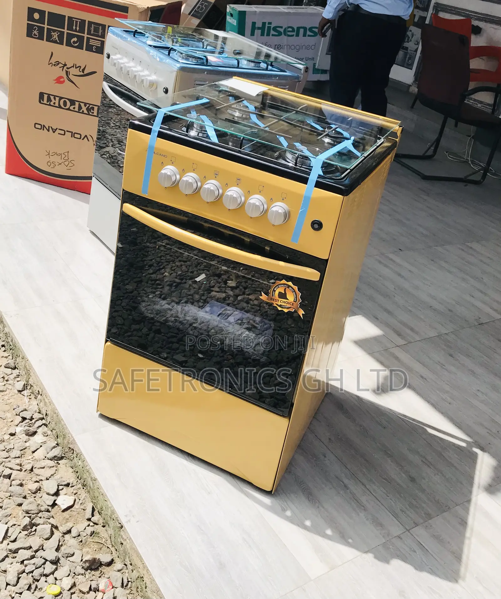 Gold 4 Gas Oven With Grill Volcano 50by50 