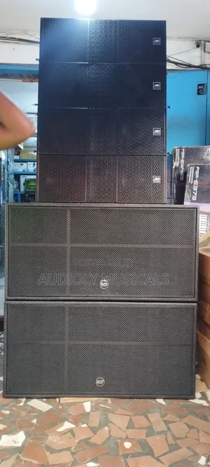 Jac 12inches Line Array Speakers and RCF Double Sub Speaker