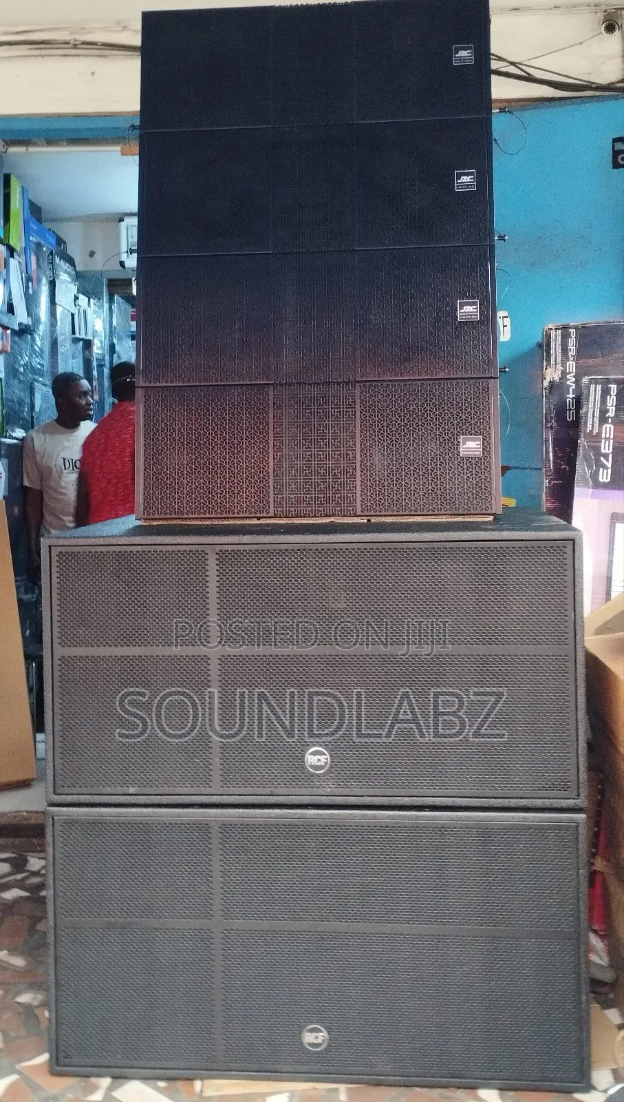 Rcf Double Sub Speaker 18inches And Jac 12inches Line Array