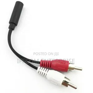 3.5mm Female to 2RCA Male Adapter