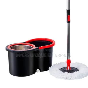 Easy to Use 360 Spin Mop Bucket With 2 Mop Heads