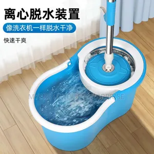 Authentic 360 Spin Mop Bucket With 2 Mop Heads