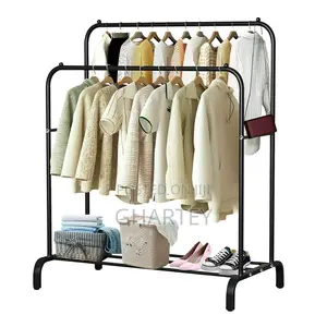 Portable Multifunctional Clothes Rack With Shelves