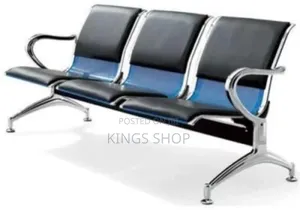 Metal Waiting Chair Leather 3in1