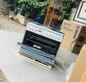 (Gray) Ferre 60x90 Auto Ignition 5 Burner Gas Oven/Grill 