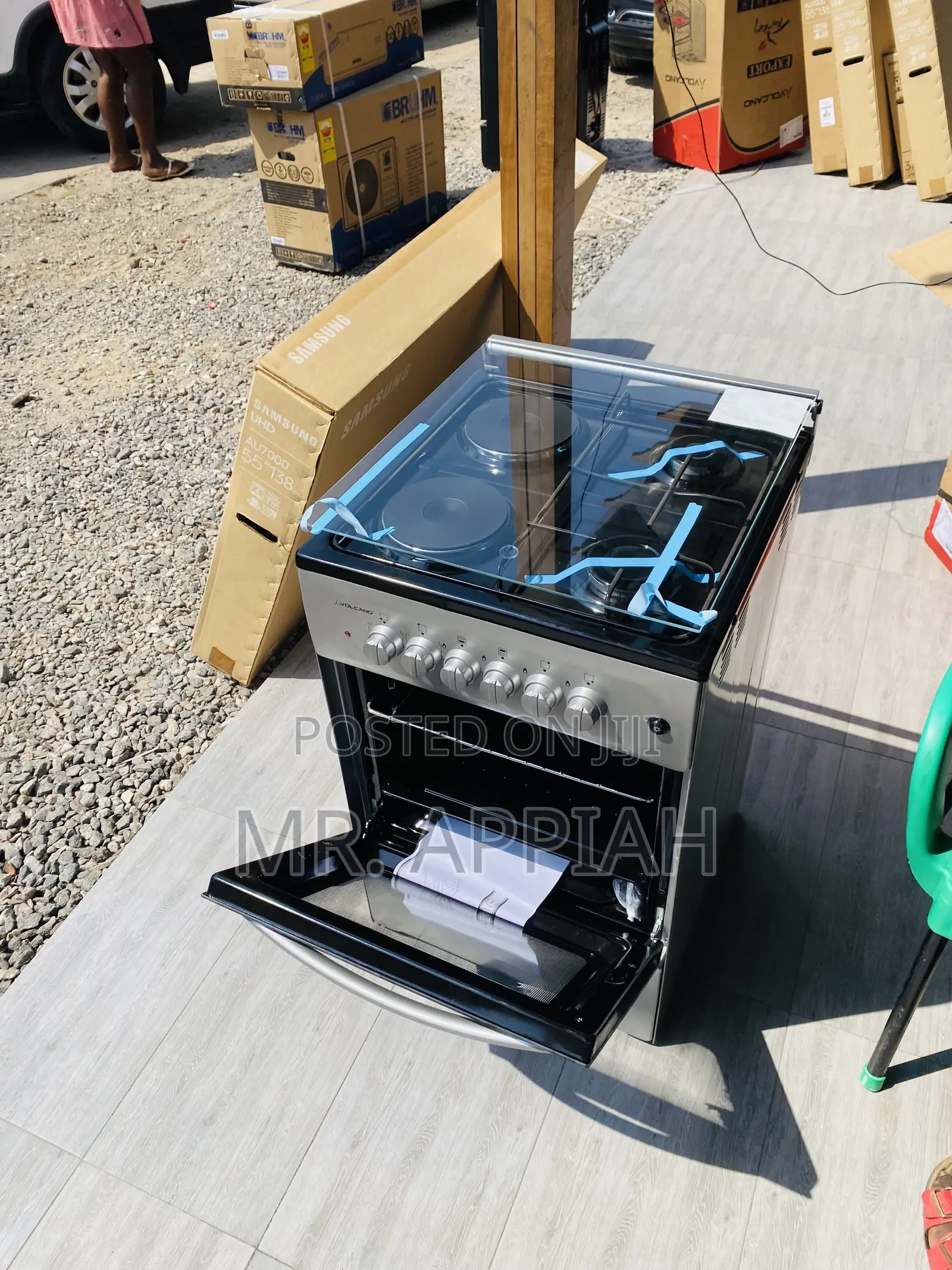 Classic Ferre 50x50 2 Gas + 2 Electric Burner + Oven,Silver