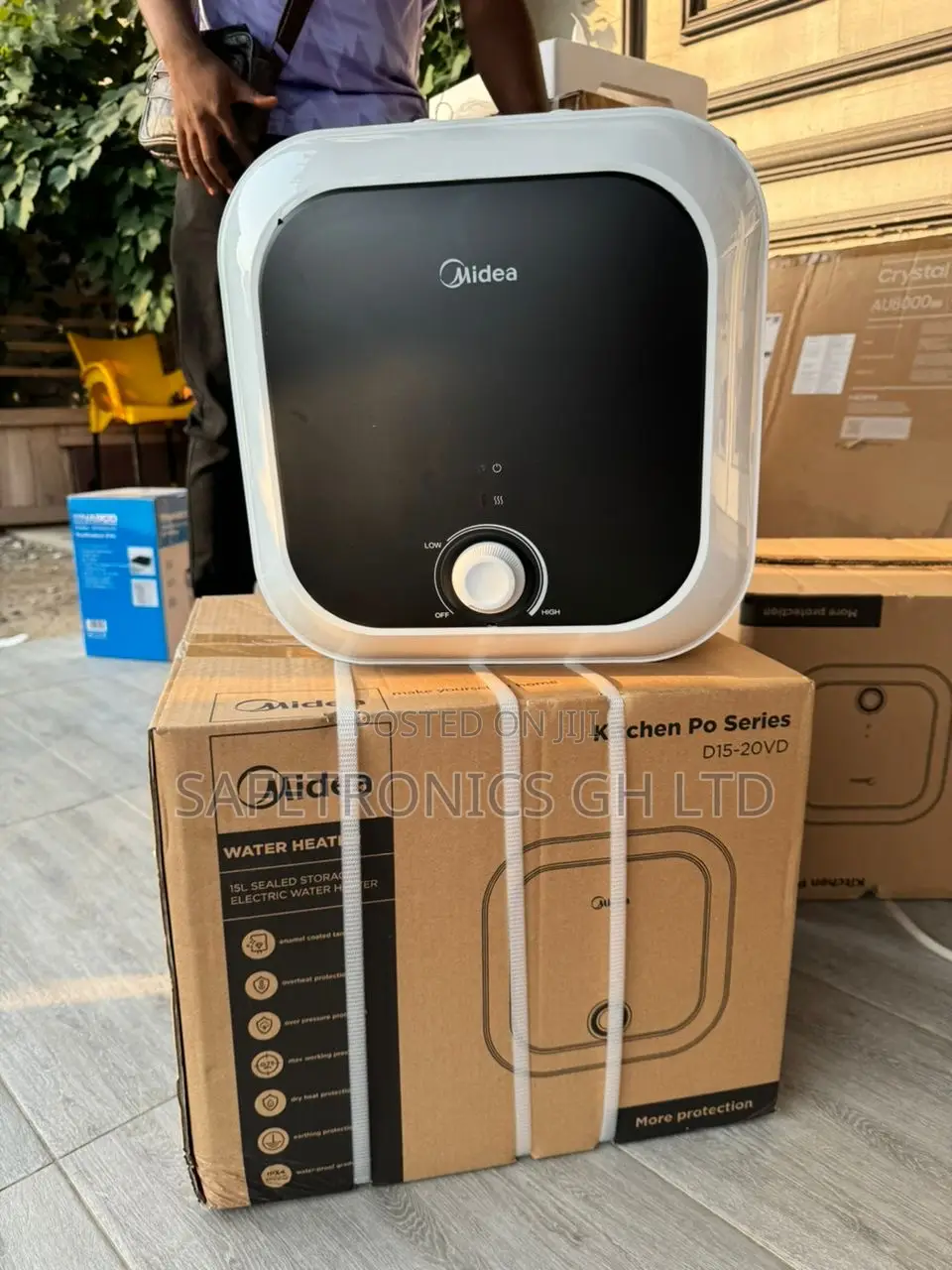 200W 15 Liters Midea D15-20vd Available Water Heater 
