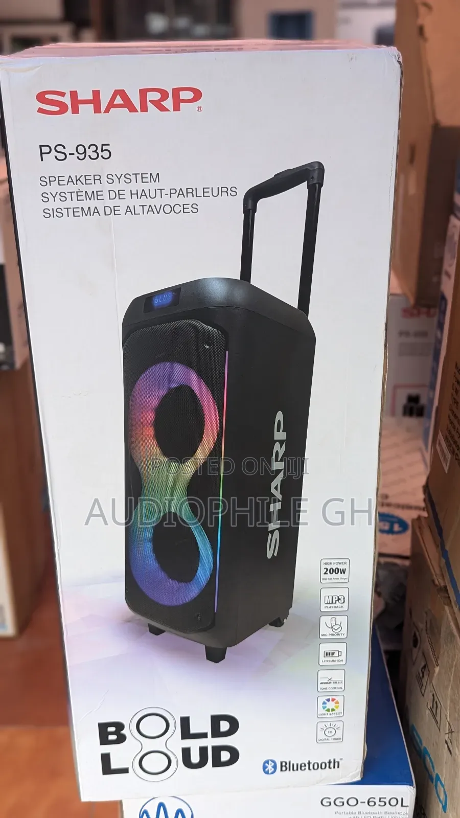 Sharp PS-935 Party Speaker System With Microphone