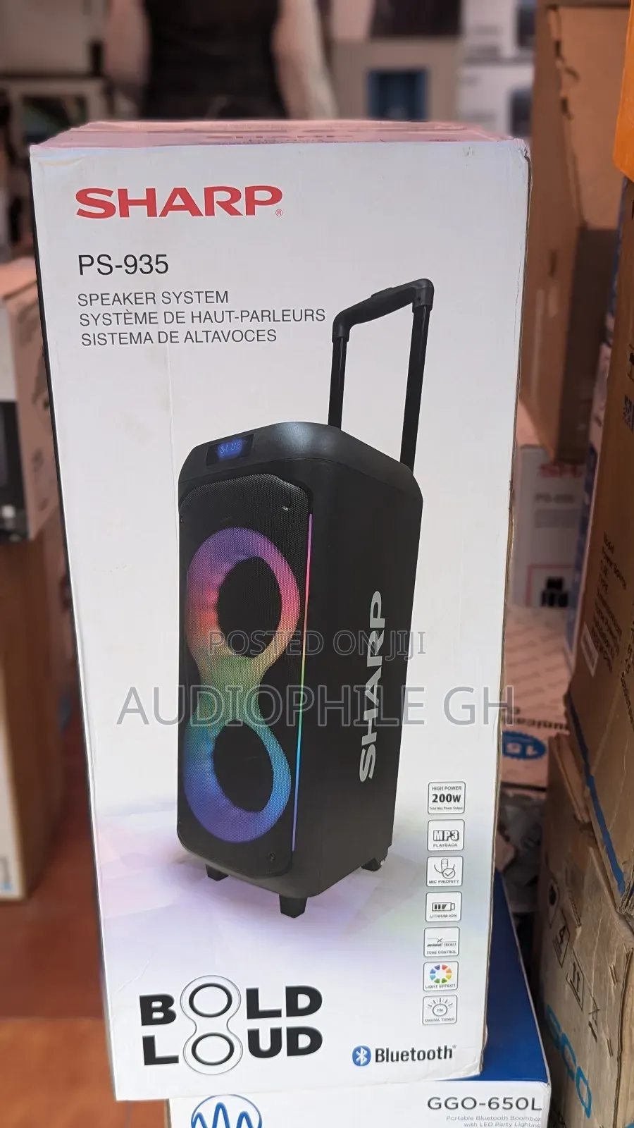 Sharp PS-935 Party Speaker System With Microphone