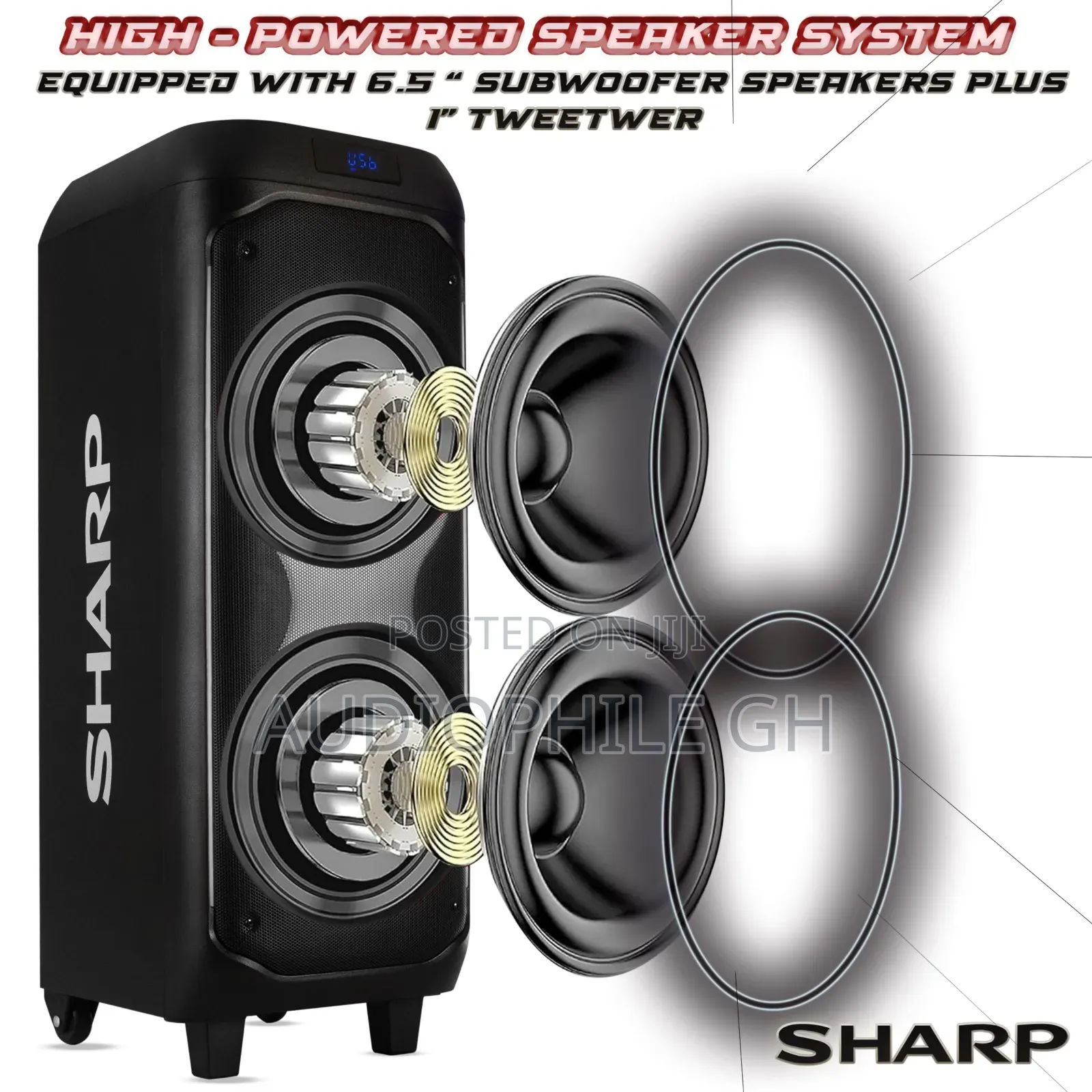 Sharp PS-935 Party Speaker System With Microphone