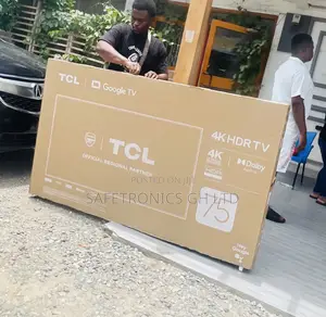P635 75 Inch (Black) Smart Led TCL Original Tv