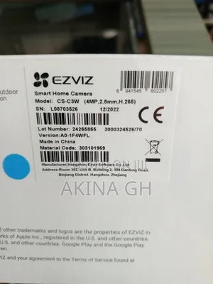 Ezviz Smart Home Outdoor 4mp Camera C3w Pro