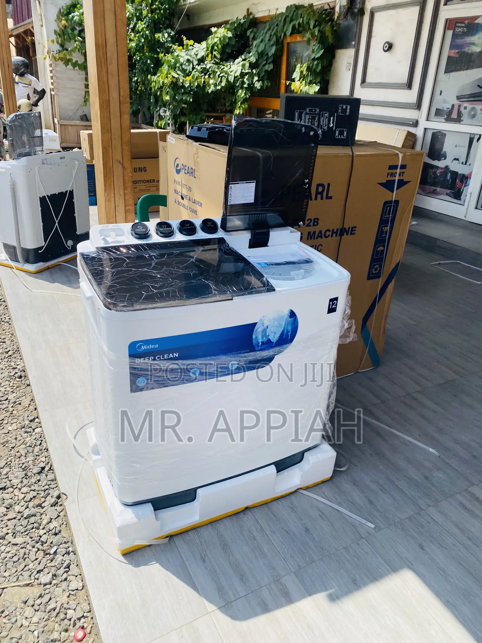 Uniquely Design Midea 12kg Semi-Automatic Washing Machine.