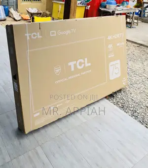 Sleek TCL 75p635 75 Inch Uhd Smart Android Electric Tv.