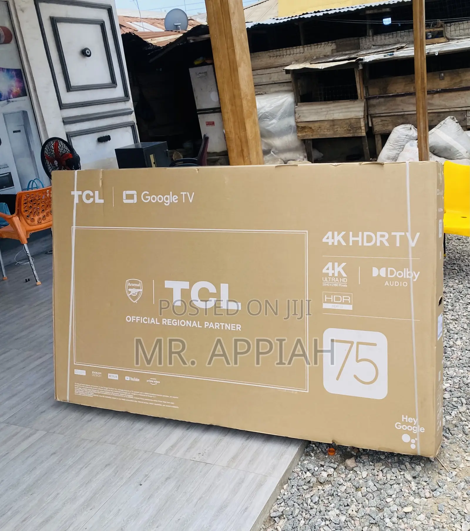 Sleek TCL 75p635 75 Inch Uhd Smart Android Electric Tv.