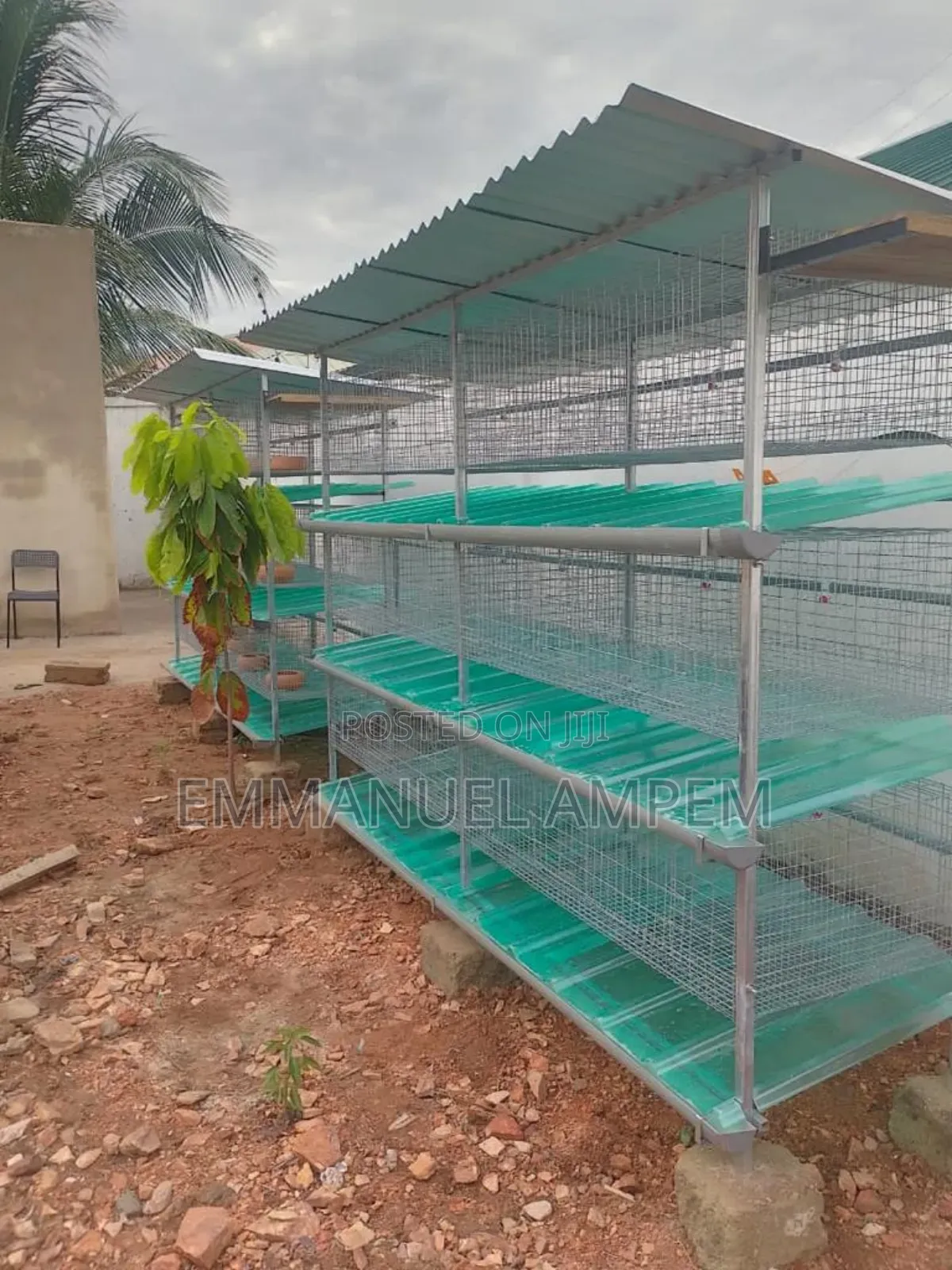 Galvanised Metal Cages for Rabbits and Grasscutters for Sale