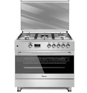 4+1 5burner Gas Electric Stove Oven Ignition Inox Grey 60/90