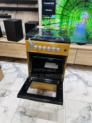 Newly Sealed Gold Color Gas Cooker Oven 4burner 50/50.