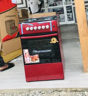 (Red) 4 Gas Oven-Grill Reliable 50/50 Volcano 