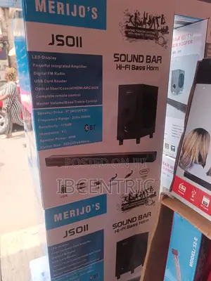 Merijo's Wireless Soundbar With Subwoofer