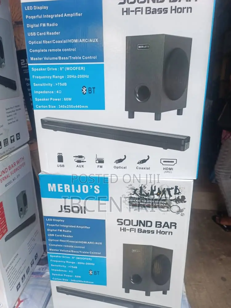Merijo's Wireless Soundbar With Subwoofer