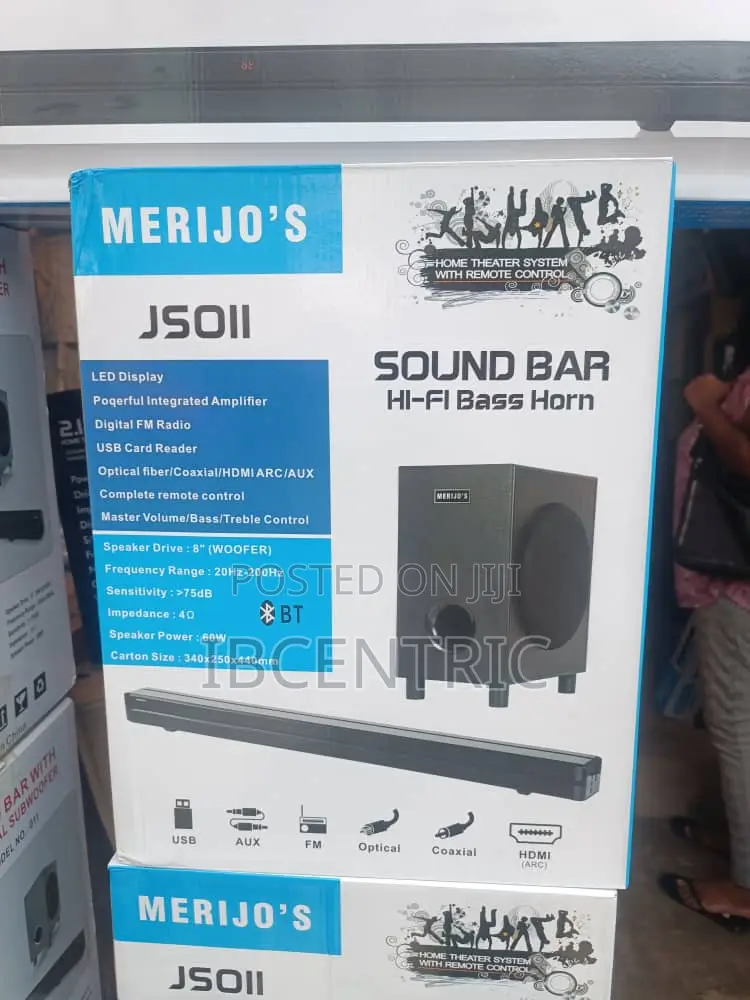 Merijo's Wireless Soundbar With Subwoofer