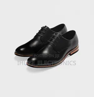 The BLK TUX Black Leather Wood Sole (Size 42)