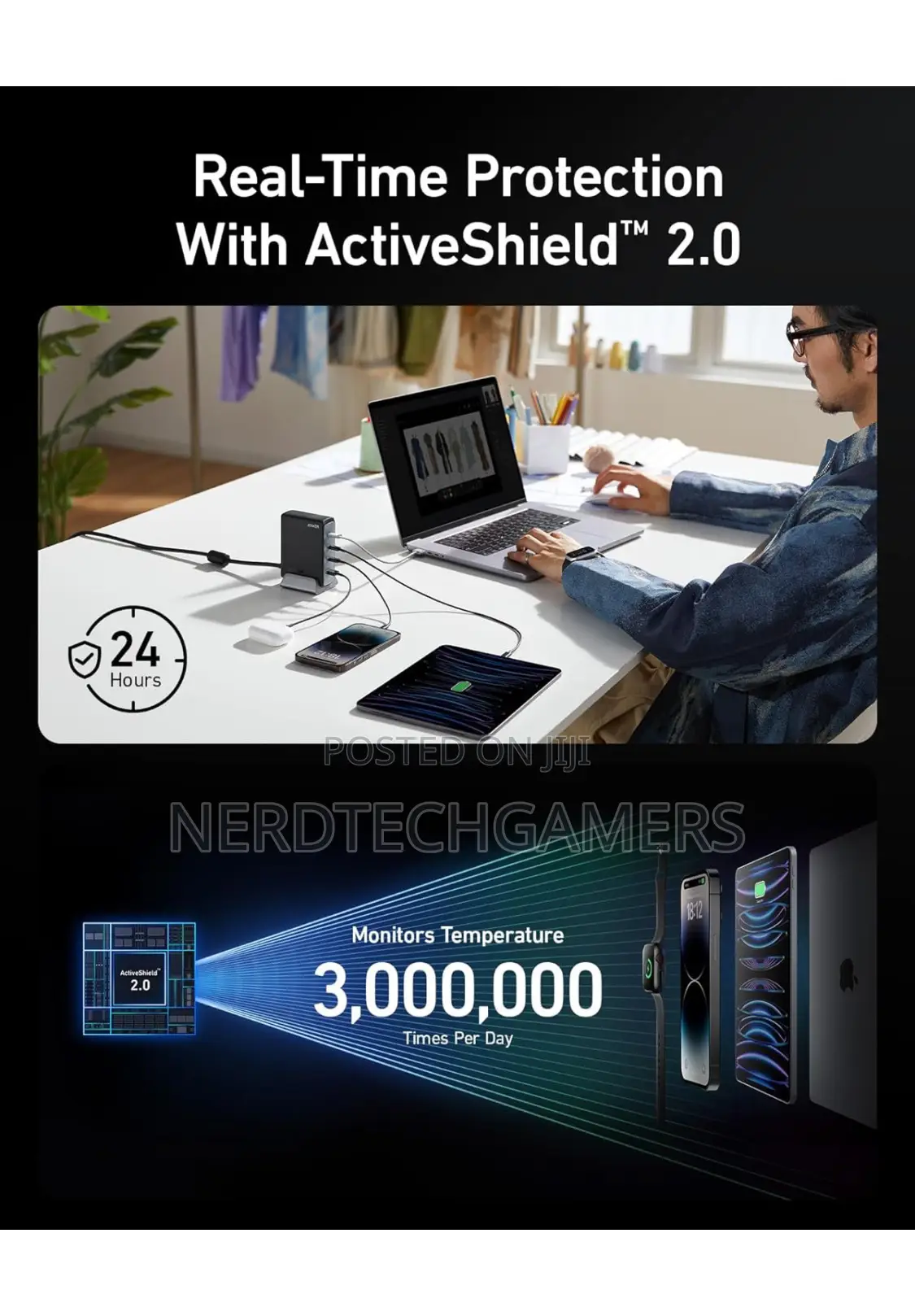 Anker 240W USB C Charger, Fast Compact 4-Port Gan Charger