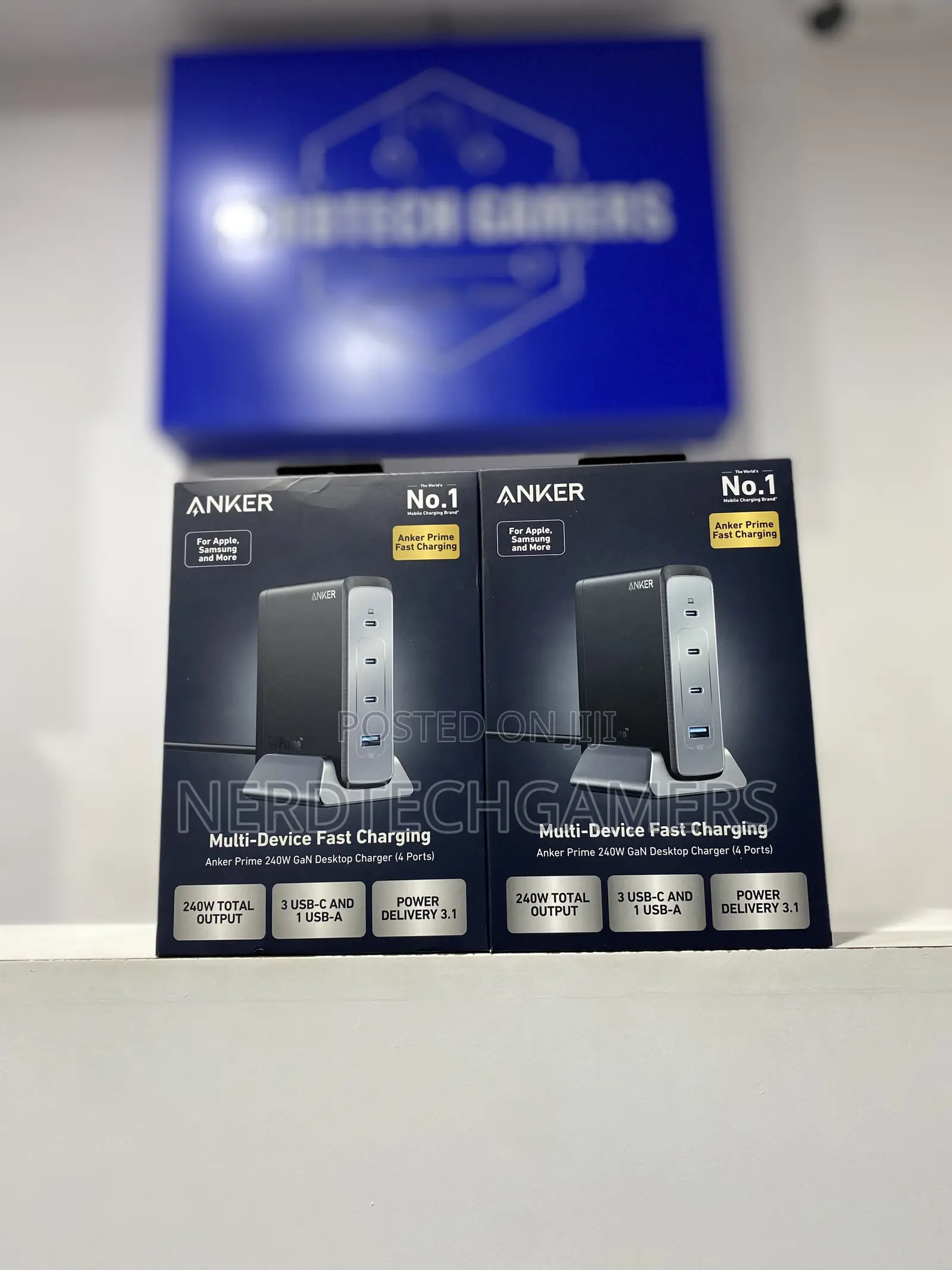 Anker 240W USB C Charger, Fast Compact 4-Port Gan Charger