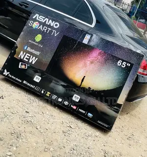 Brand New (Black) 65 Inch Smart Led Asano UHD Tv 