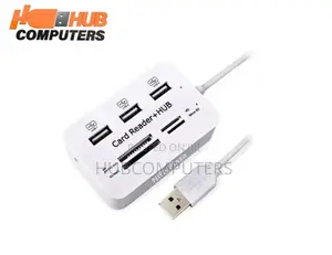 Combo USB 3 Port Hub+ Card Reader