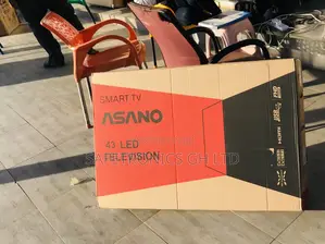  43 Inch Smart Led Asano (Black) Authentic New Tv 