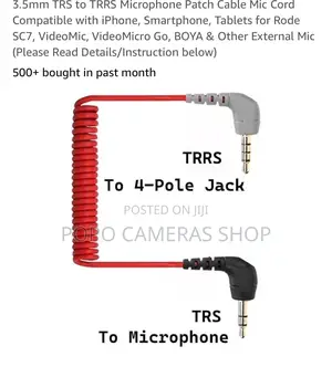 3.5mm TRS to TRRS Microphone Cord