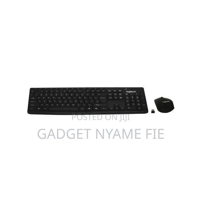 Logitech Soft Touch Wireless Keyboard Mouse Combo - Black
