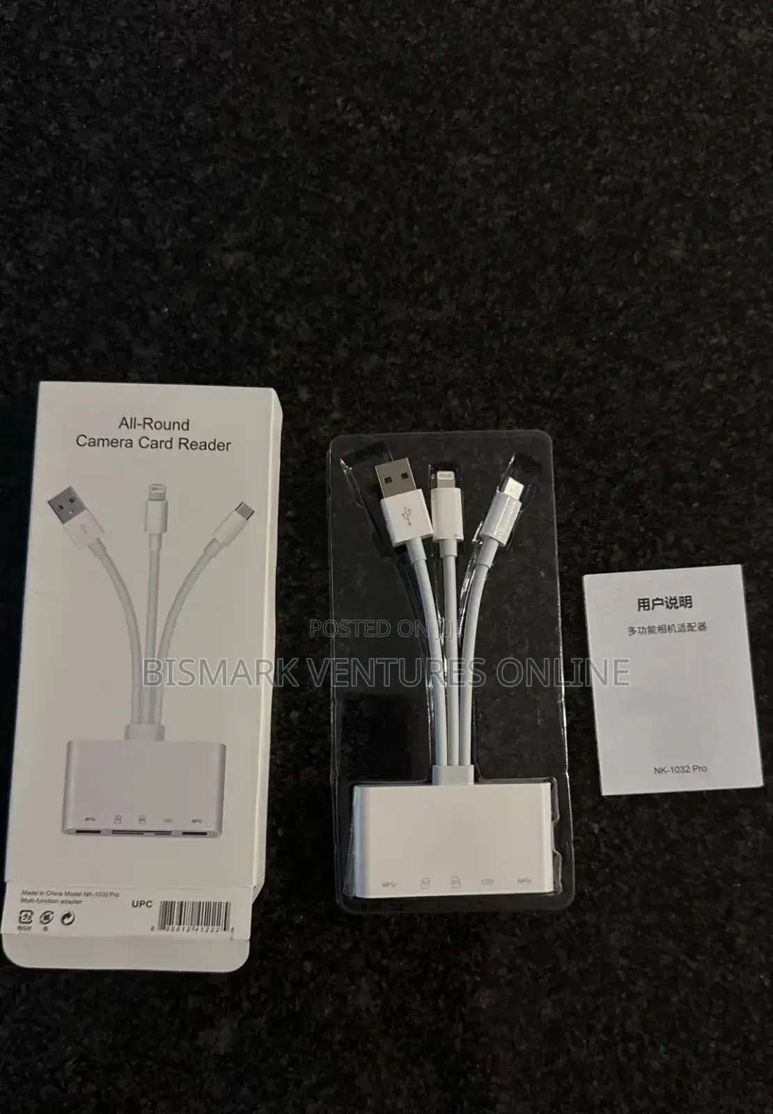5in-1 iPhone Memory Card Reader, USB OTG Adapter SD/TF Card