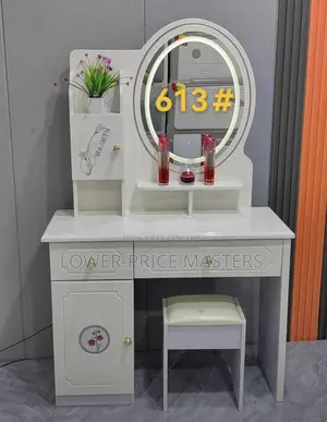 Modern Dressing Mirror With Led Light Complete Set