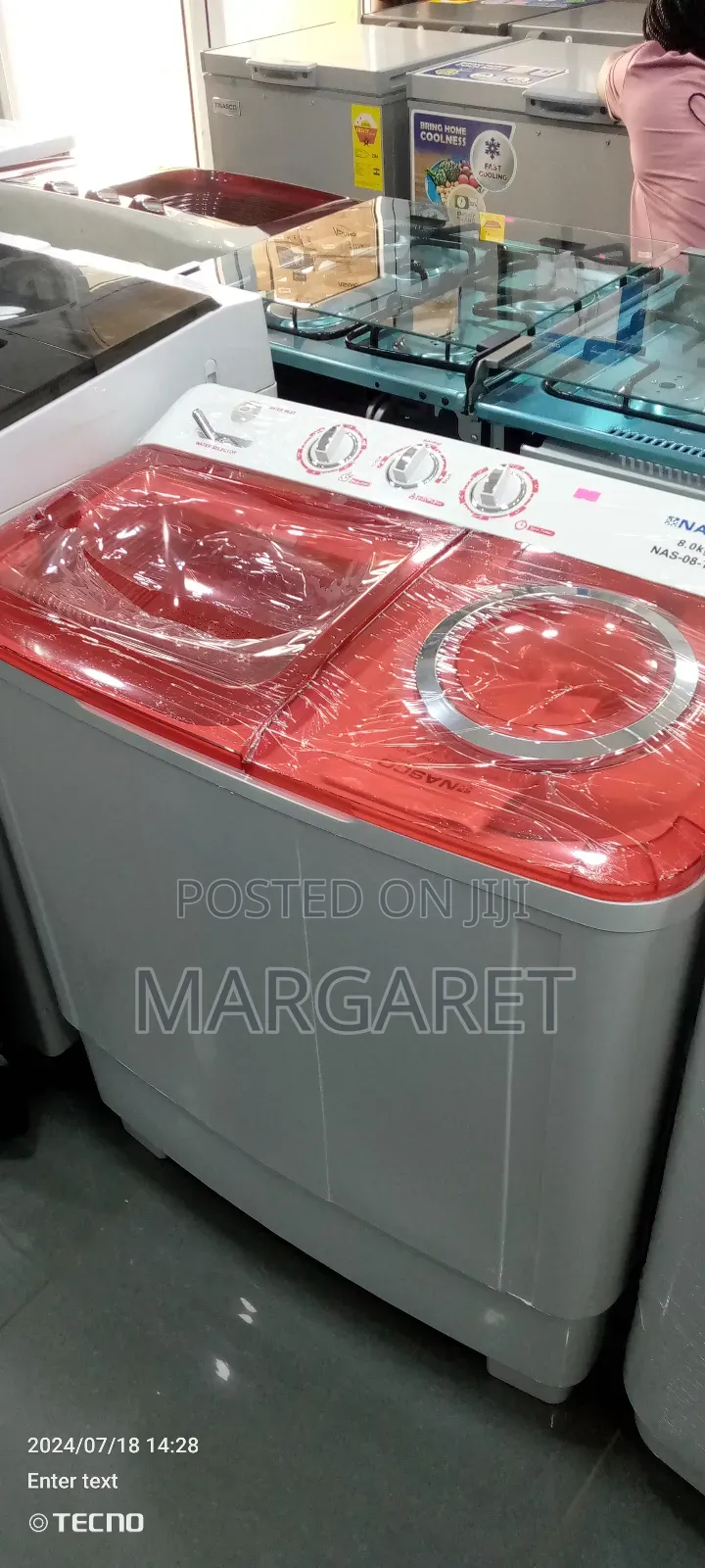 Adepa Nasco 8 Kg Semi Automatic Washing Machine
