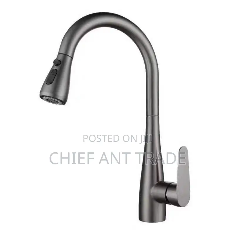 Pull Kitchen Faucet. Matt Black. 6016h