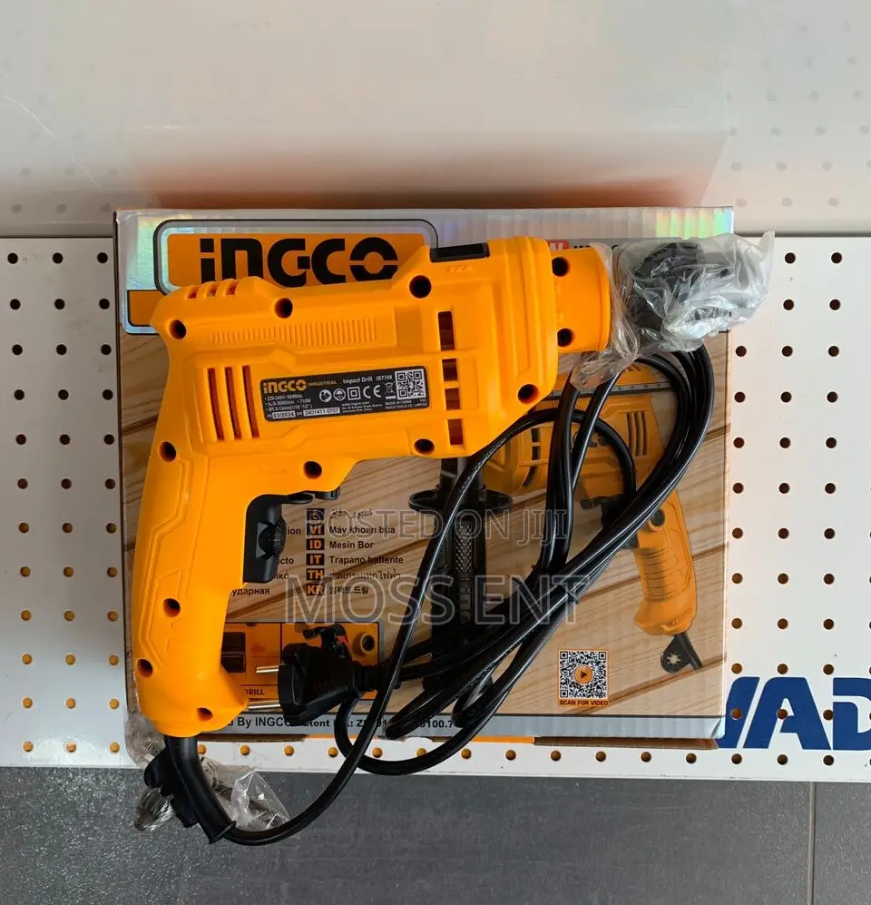 Ingco Impact Drill 710w With Variable Speed Control - Id7108